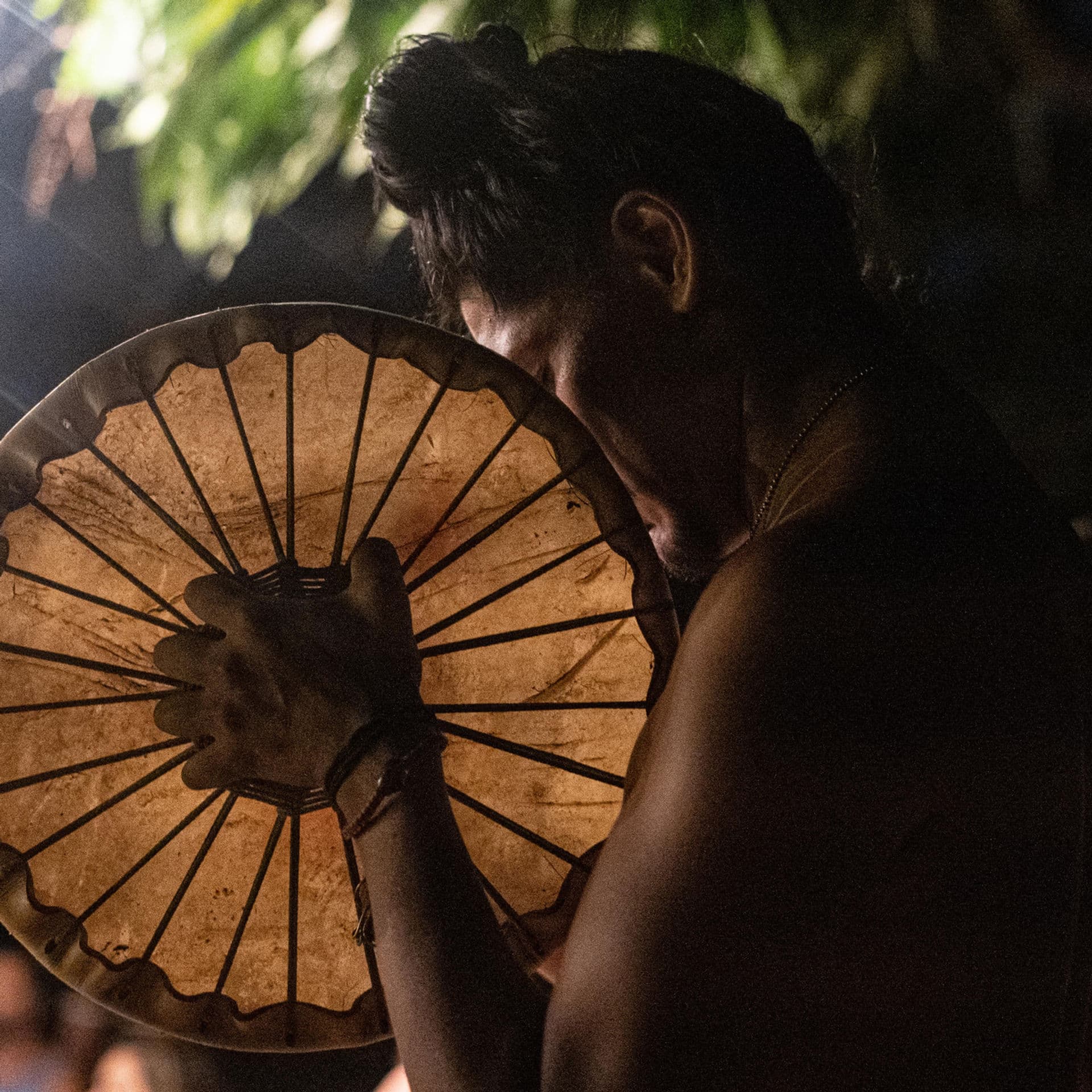Singing circle at the retreat venue